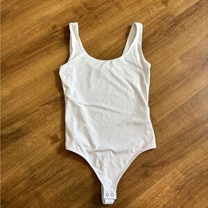 Express Elegant White Bodysuit